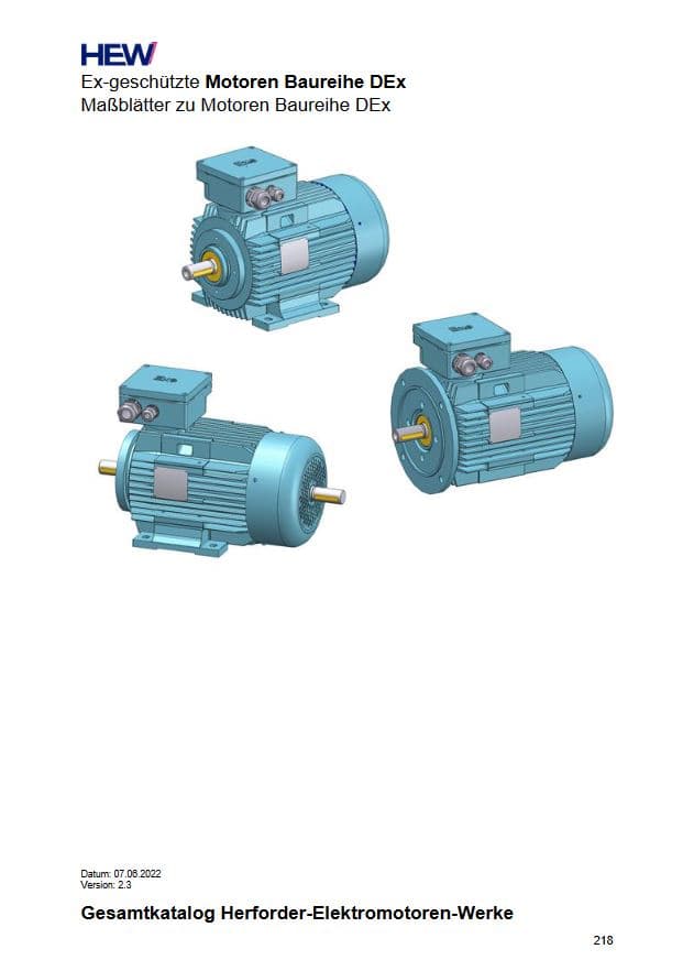 Ex-geschütze Drehstrommotoren